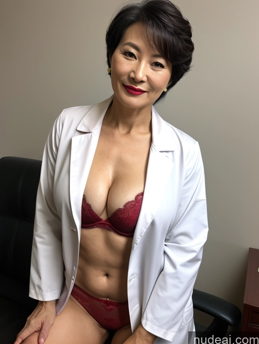 related ai porn images free for Milf Perfect Boobs Lipstick Pixie Bra Doctor Lab Coat Cleavage Partially Nude Dark Lighting 60s Chinese