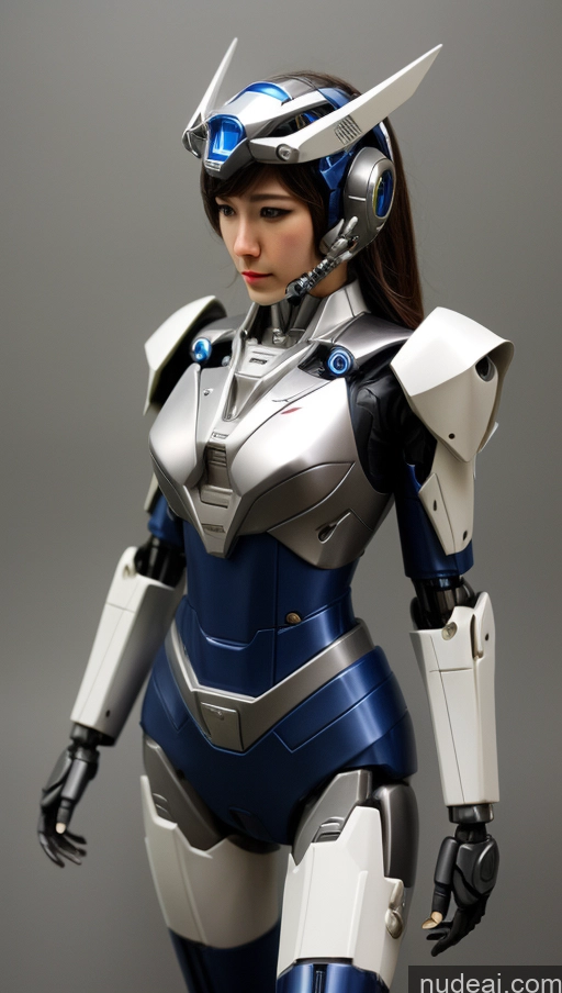 ai nude image of a close up of a woman in a futuristic suit with a helmet pics of Suit SSS: A-Mecha Musume A素体机娘