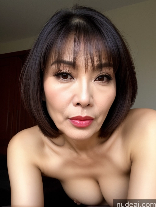 related ai porn images free for Milf Beautiful Lipstick Bobcut 50s Chinese Cumshot Pouting Lips Sexy Face