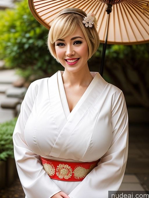 related ai porn images free for Woman Busty Beautiful Skinny 20s Happy Laughing Huge Boobs Short Hair Blonde Geisha British Dress