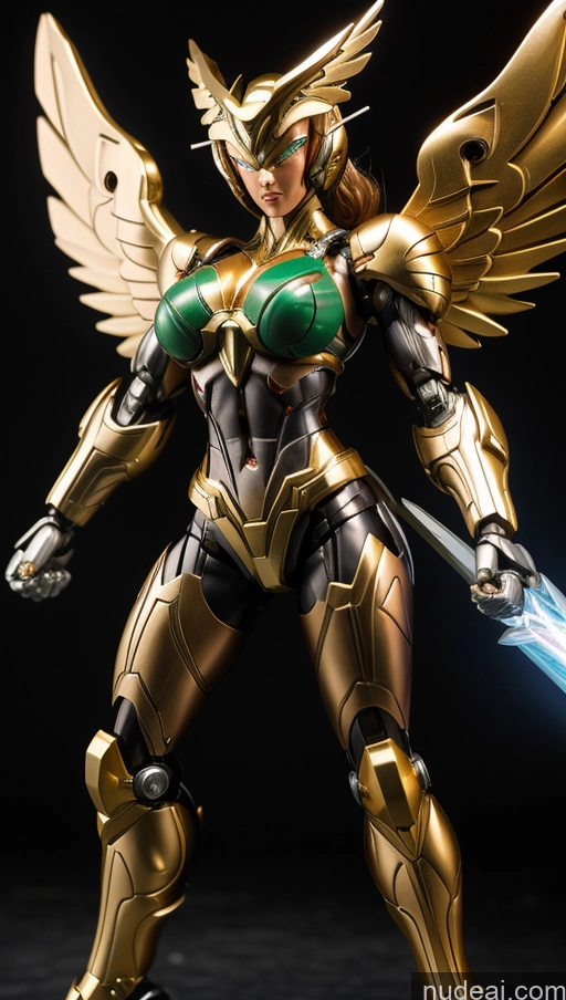 related ai porn images free for Perfect Boobs SSS: A-Mecha Musume A素体机娘 Powering Up Hawkgirl Muscular Abs