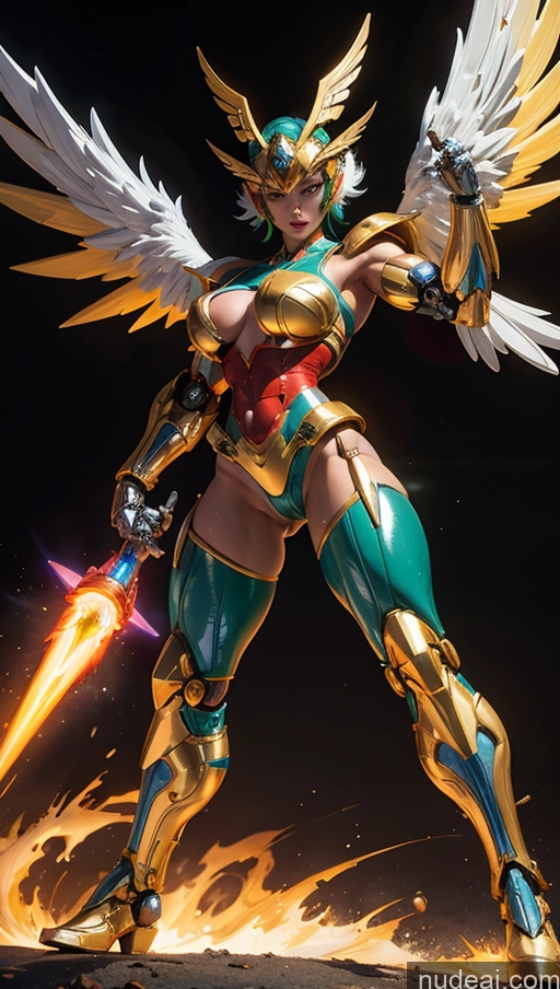 related ai porn images free for Perfect Boobs SSS: A-Mecha Musume A素体机娘 Powering Up Hawkgirl Bodybuilder