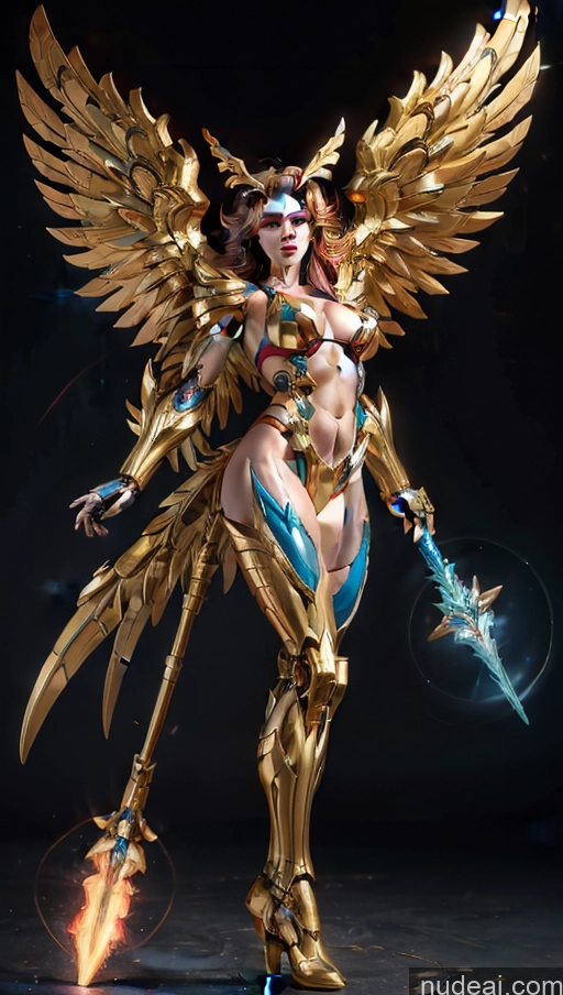 related ai porn images free for Perfect Boobs SSS: A-Mecha Musume A素体机娘 Powering Up Hawkgirl Bodybuilder Has Wings