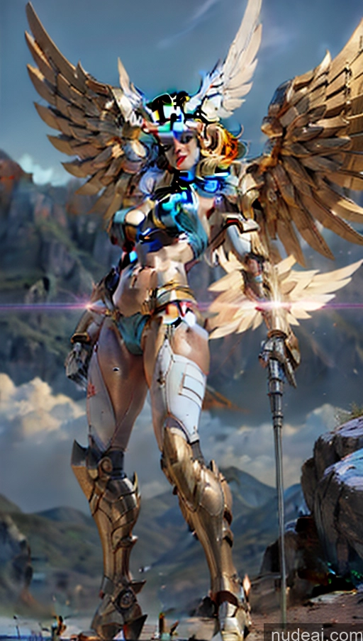 related ai porn images free for Perfect Boobs SSS: A-Mecha Musume A素体机娘 Powering Up Hawkgirl Has Wings Muscular Abs