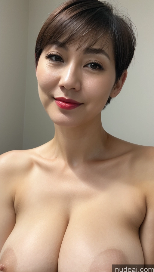 related ai porn images free for Woman One Huge Boobs Beautiful Lipstick Fairer Skin 40s Short Hair Korean Close-up View Detailed