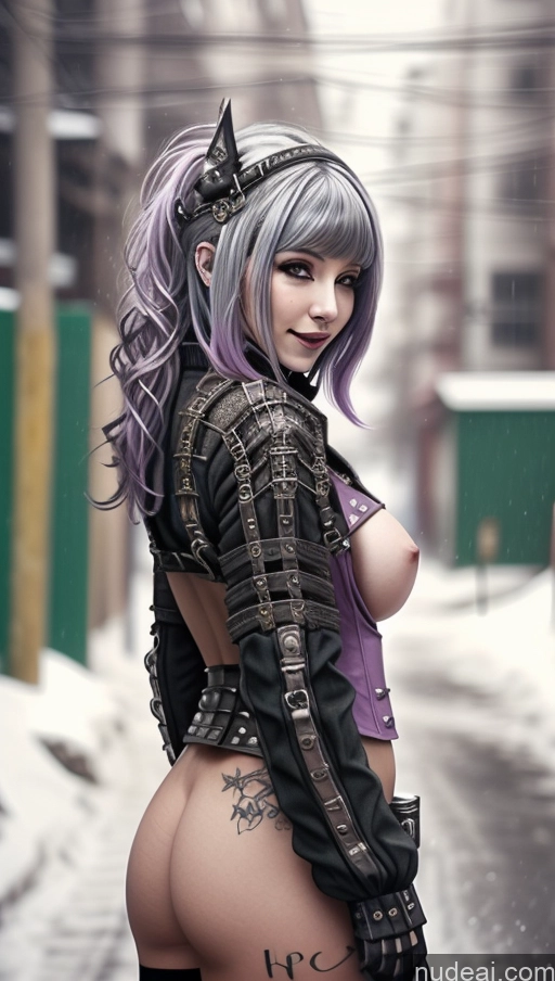 related ai porn images free for Laughing Nigerian Close-up View PinkBodysuitShrugClothing Snow Milf Gothic Punk Girl Purple Hair Busty Perfect Boobs Steampunk Nude Powering Up