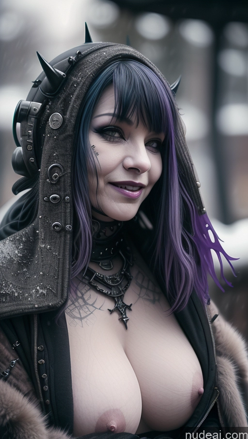 related ai porn images free for Laughing Nigerian Close-up View Snow Milf Gothic Punk Girl Purple Hair Busty Perfect Boobs Steampunk Nude