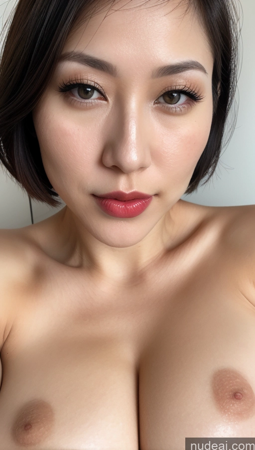 related ai porn images free for Woman One Huge Boobs Beautiful Lipstick Fairer Skin 30s Black Hair Bobcut Japanese Close-up View Detailed