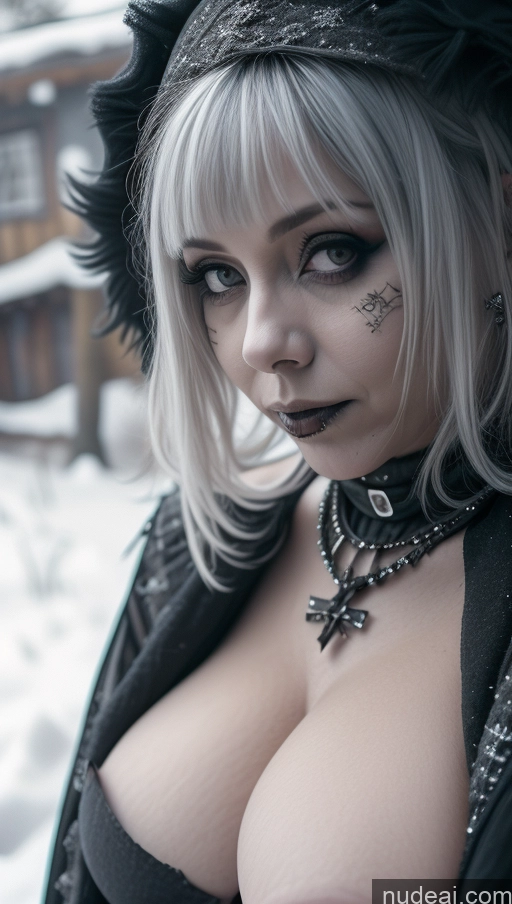 ai nude image of blond woman with black makeup and black cat ears posing for a picture pics of Milf Huge Boobs Perfect Boobs Ethiopian Snow Close-up View Ginger Gothic Punk Girl