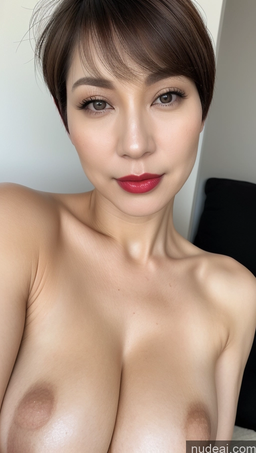 related ai porn images free for Woman One Huge Boobs Beautiful Lipstick Fairer Skin 40s Short Hair Korean Close-up View Detailed