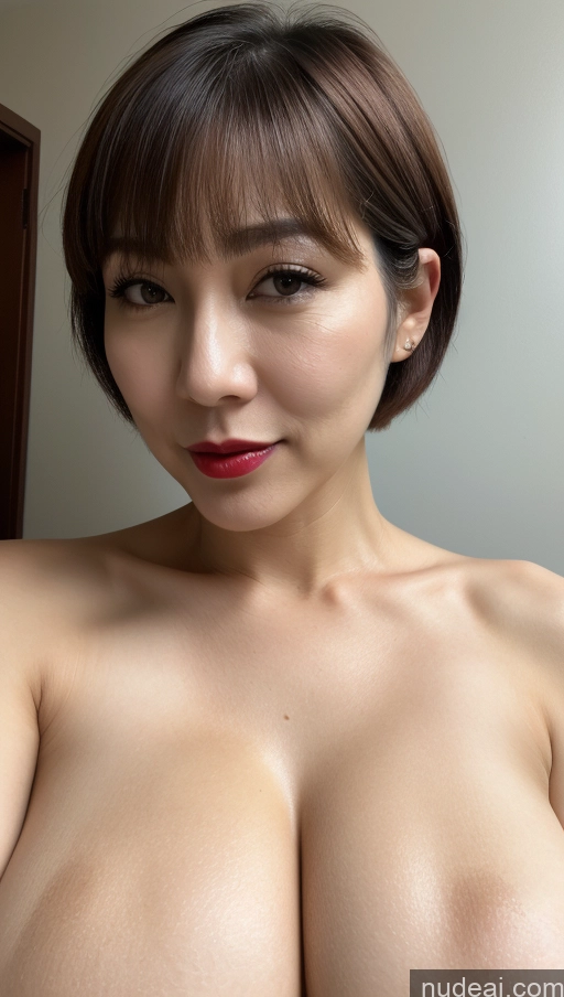 related ai porn images free for Woman One Huge Boobs Beautiful Lipstick Fairer Skin 40s Short Hair Korean Close-up View Detailed