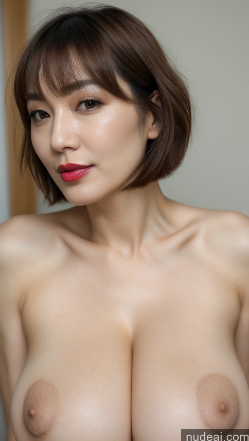 related ai porn images free for Woman One Huge Boobs Beautiful Lipstick Fairer Skin 40s Short Hair Korean Close-up View Detailed