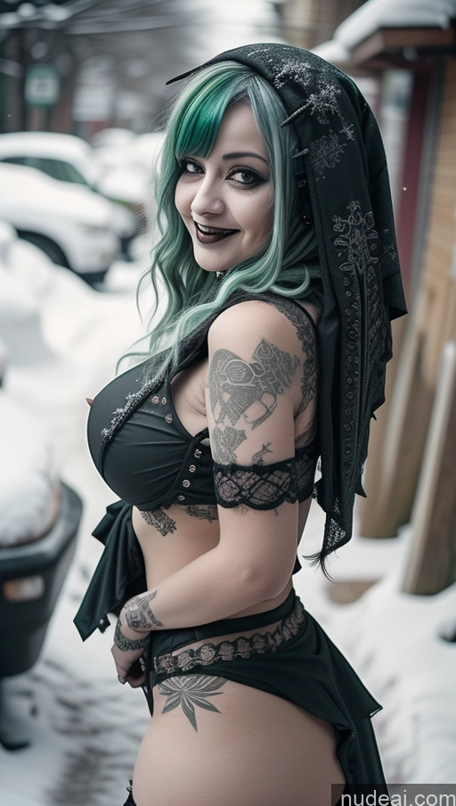 related ai porn images free for Milf Busty Perfect Boobs Chubby Green Hair Ethiopian Snow Close-up View Gothic Punk Girl Laughing Goth Nude