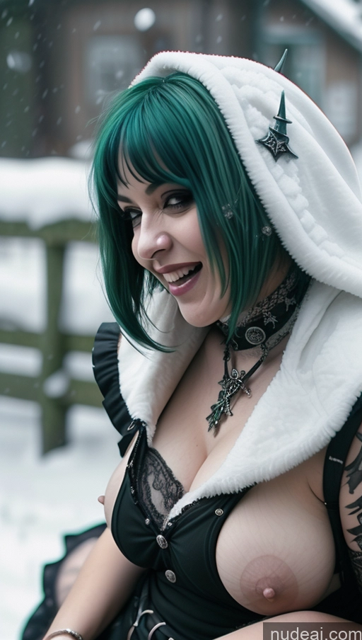 related ai porn images free for Milf Busty Perfect Boobs Chubby Green Hair Ethiopian Snow Close-up View Gothic Punk Girl Laughing