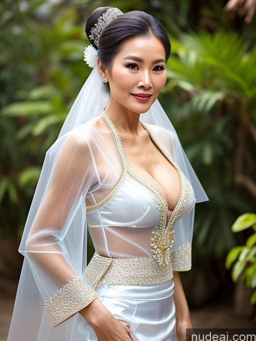 related ai porn images free for Beautiful Hair Bun Vietnamese Miss Universe Model Traditional 70s Cleavage Transparent