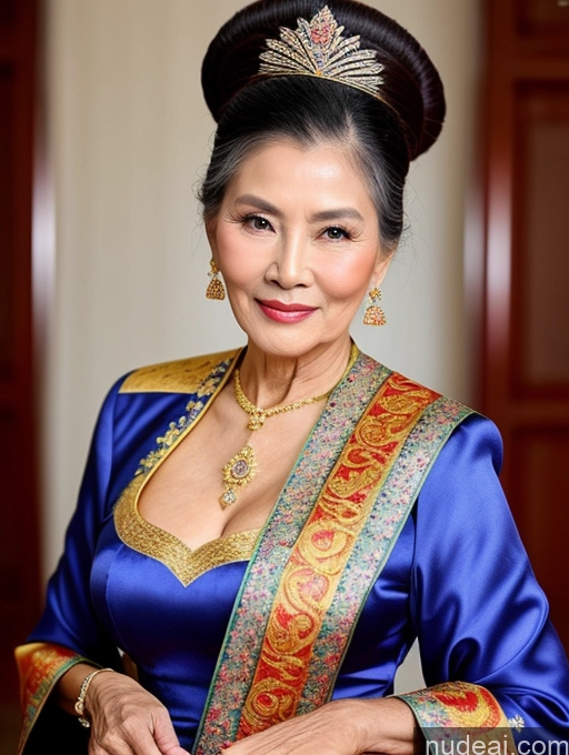 related ai porn images free for Beautiful Hair Bun Vietnamese Miss Universe Model Traditional 70s Cleavage