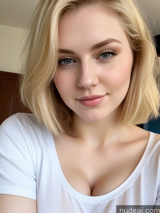 related ai porn images free for Busty Perfect Boobs Beautiful Thick Fairer Skin 18 Blonde Bobcut Russian Close-up View Shirt