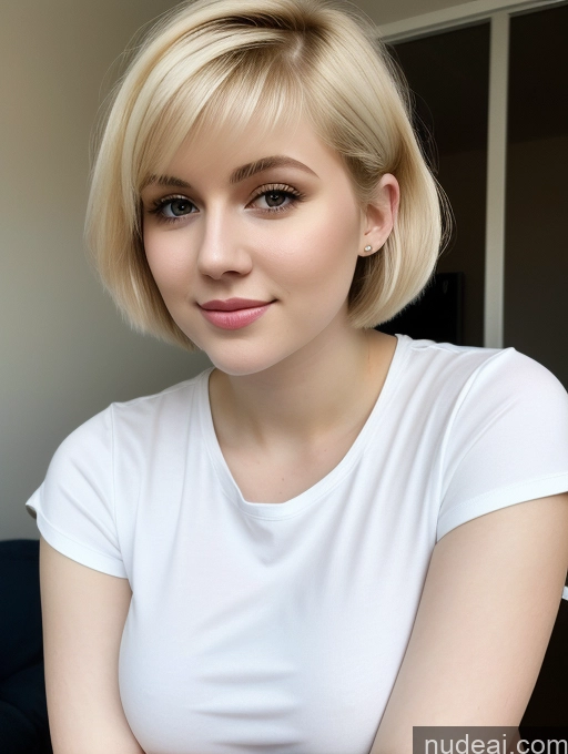 related ai porn images free for Busty Perfect Boobs Beautiful Thick Fairer Skin 18 Blonde Russian Close-up View Shirt Short Hair