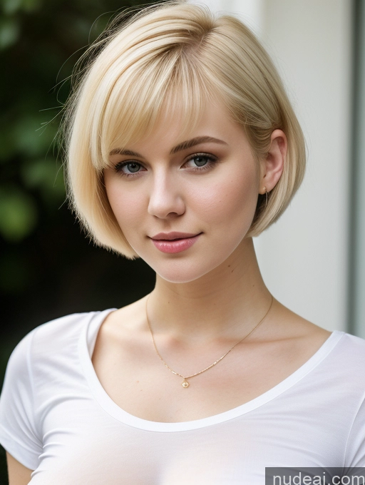 related ai porn images free for Busty Perfect Boobs Beautiful Thick Fairer Skin 18 Blonde Russian Close-up View Shirt Short Hair