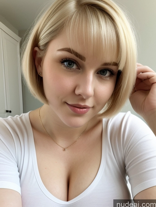 related ai porn images free for Busty Perfect Boobs Beautiful Thick Fairer Skin 18 Blonde Russian Close-up View Shirt Short Hair