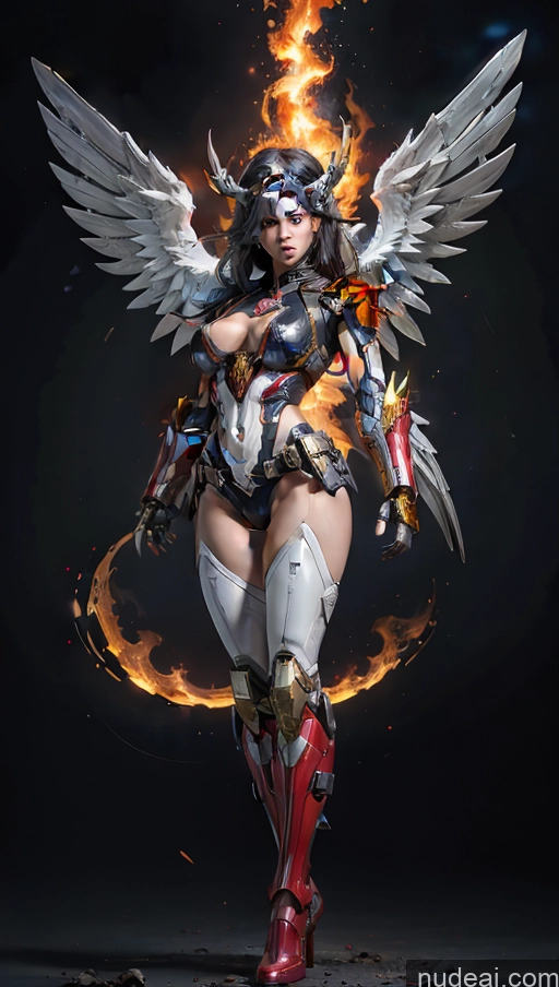 related ai porn images free for Muscular Abs Perfect Boobs Powering Up Superhero Military Superheroine Several Dynamic View Heat Vision SSS: A-Mecha Musume A素体机娘 Has Wings Battlefield