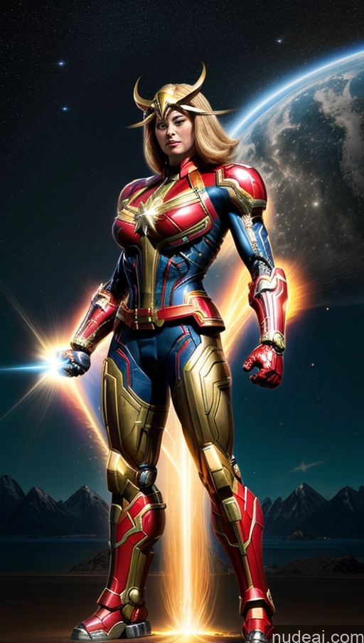 related ai porn images free for Several Bodybuilder Busty Muscular Abs Powering Up Captain Marvel SuperMecha: A-Mecha Musume A素体机娘