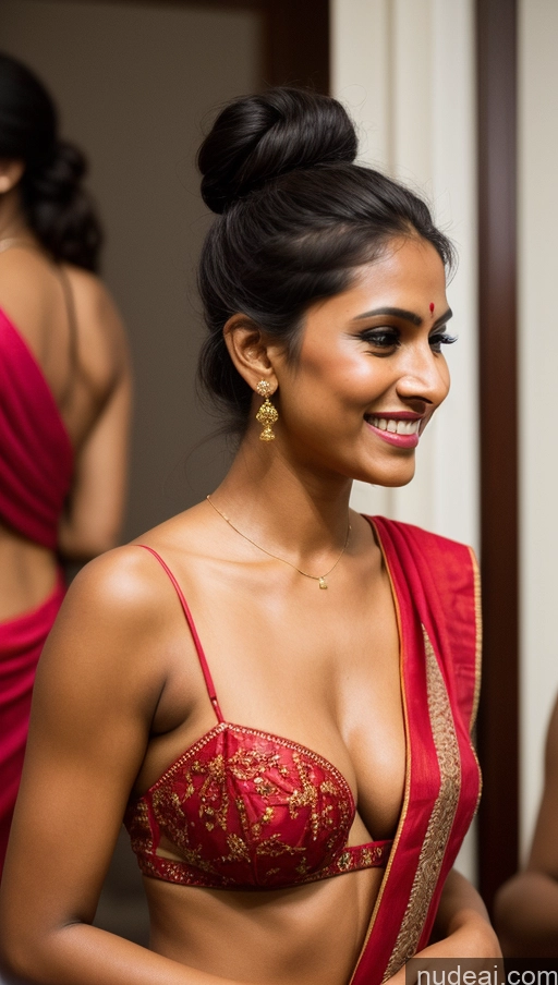 related ai porn images free for Indian Detailed Skin Detail (beta) Hair Bun Black Hair Laughing 20s Tanned Skin Woman Cleavage Front View Sari Party Perfect Boobs Perfect Body