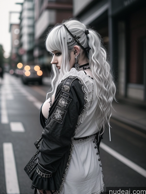 related ai porn images free for Busty Perfect Boobs Close-up View Gothic Punk Girl Model Perfect Body Beautiful 18 White Hair Curly Hair Russian Casual Soft + Warm