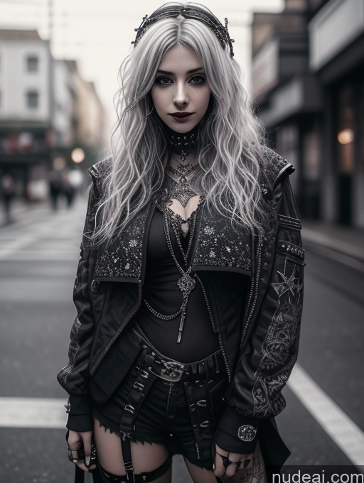 related ai porn images free for Busty Perfect Boobs Close-up View Gothic Punk Girl Model Perfect Body Beautiful 18 White Hair Curly Hair Russian Casual Stargazing