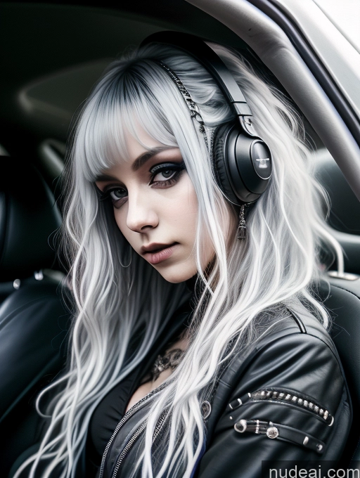 related ai porn images free for Busty Perfect Boobs Close-up View Gothic Punk Girl Model Perfect Body Beautiful 18 White Hair Curly Hair Russian Car Casual