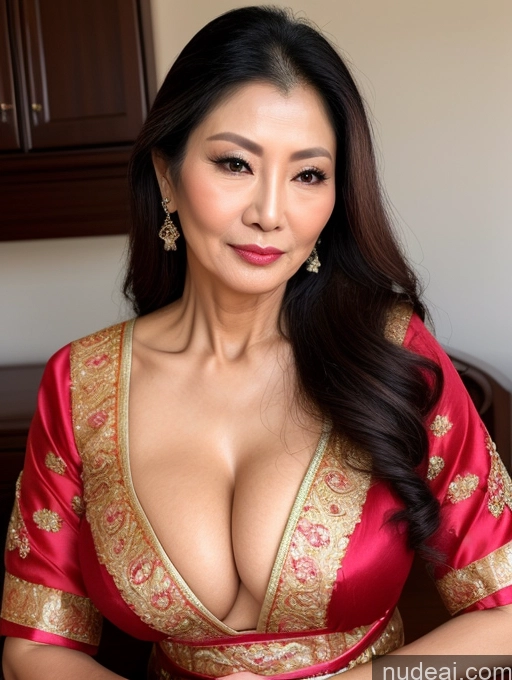 related ai porn images free for Milf Beautiful Skinny 60s Asian Cleavage Traditional Pouting Lips Long Hair