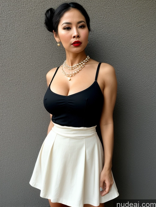 related ai porn images free for Short Hair Bun Dress Pearl Jewelry Huge Boobs Shocked Lipstick Black Hair Skinny Victorian Mini Skirt 60s Filipina 60s