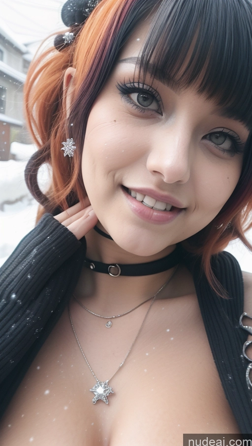 related ai porn images free for Miss Universe Model Busty Perfect Boobs Chubby Laughing Ginger Ethiopian Snow Close-up View AliceDV Gothic Punk Girl