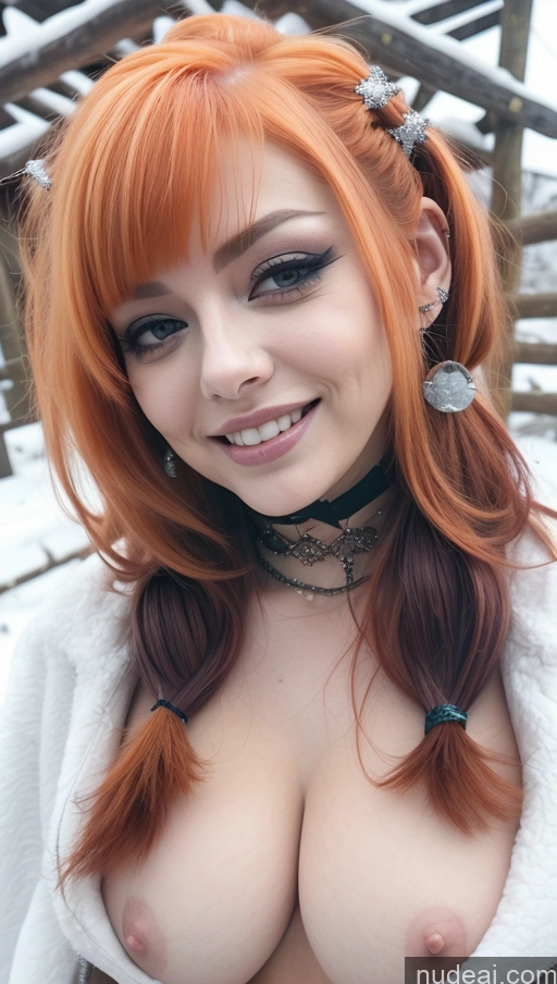 related ai porn images free for Miss Universe Model Busty Perfect Boobs Chubby Laughing Ginger Ethiopian Snow Close-up View AliceDV Gothic Punk Girl