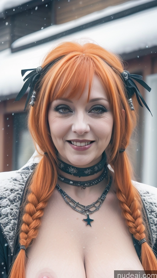 related ai porn images free for Chubby Laughing Ginger Ethiopian Snow Close-up View AliceDV Milf Busty Perfect Boobs Gothic Punk Girl