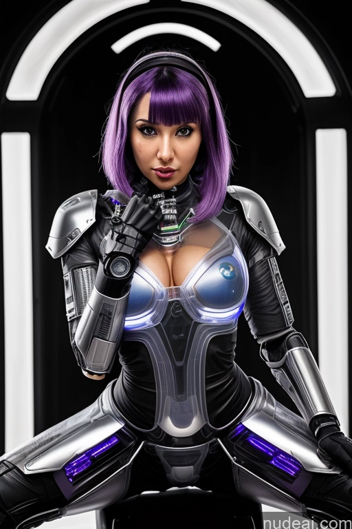 related ai porn images free for Cyborg One Perfect Body 30s Ahegao Purple Hair Arabic Front View Sci-fi Armor Transparent Perfect Boobs Small Tits