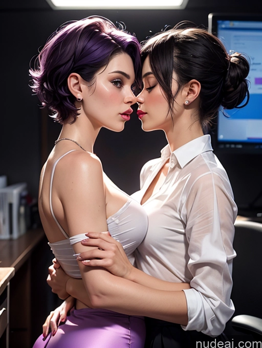 related ai porn images free for Czech Perfect Boobs Purple Hair Pixie Office Blouse Mini Skirt Satin Cleavage Transparent Simple 80s Pouting Lips Sexy Face Two Side View Woman + Man Massage Thick