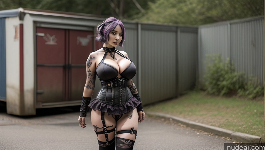 related ai porn images free for Two Busty Huge Boobs Beautiful Tattoos Big Ass Big Hips Short Perfect Body 18 Purple Hair Gothic Punk Girl Pixie Milf Latina Corset Microskirt Front View