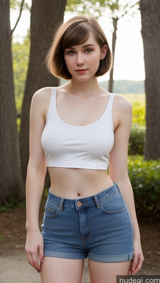 related ai porn images free for Beautiful Big Hips Short Hair Fairer Skin 18 Brunette Russian Skinny Small Tits Jeans Tank Top