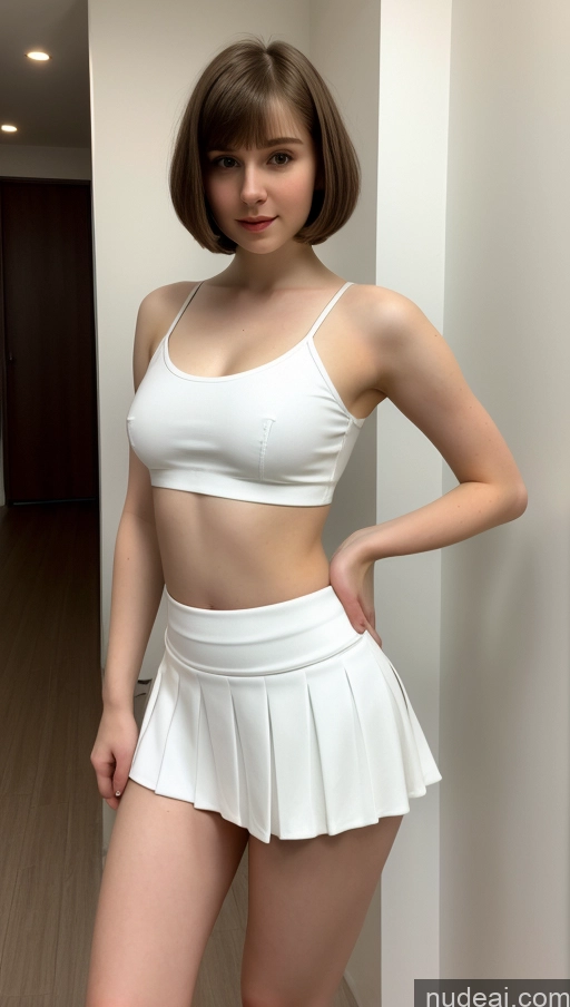 related ai porn images free for Beautiful Big Hips Short Hair Fairer Skin 18 Brunette Russian Skinny Small Tits Micro Skirt Crop Top