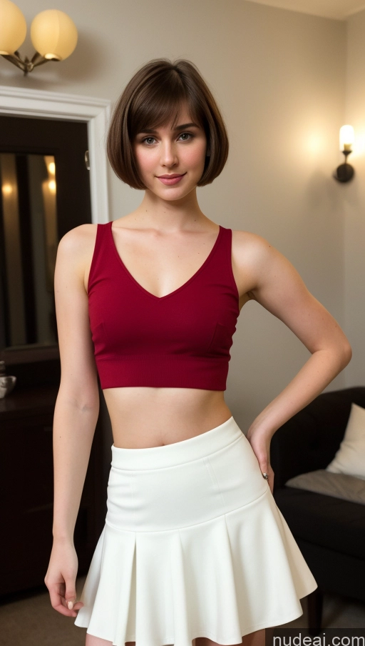 related ai porn images free for Beautiful Big Hips Short Hair Fairer Skin 18 Brunette Russian Skinny Small Tits Micro Skirt Party Crop Top