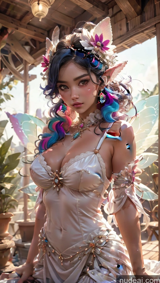 ai nude image of a close up of a woman with a dress and a fairy costume pics of Athlete Dutch Perfect Boobs Fairy Dance Dress: Flamenco Close-up View Crisp Anime