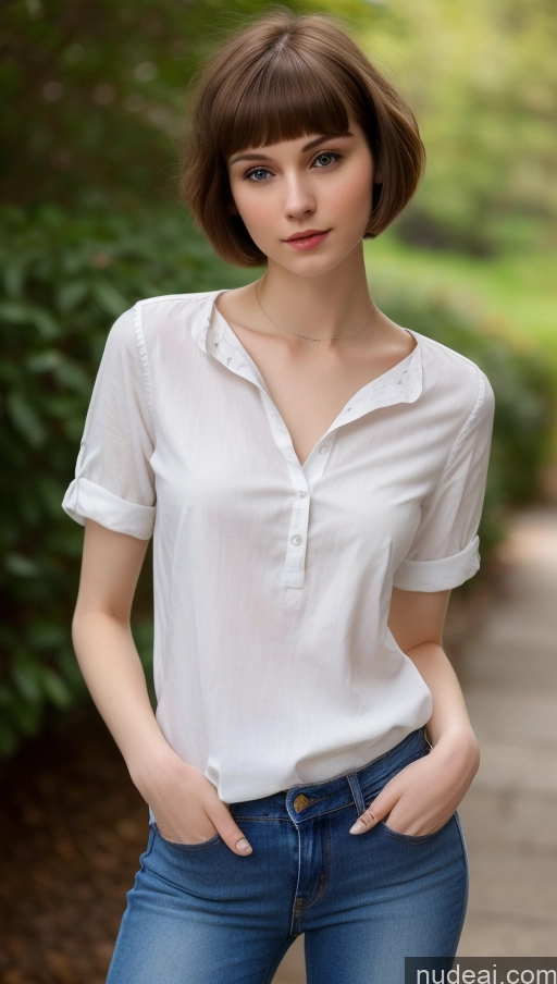 related ai porn images free for Small Tits Beautiful Skinny Short Hair Fairer Skin 18 Brunette Russian Jeans Detailed One Shirt