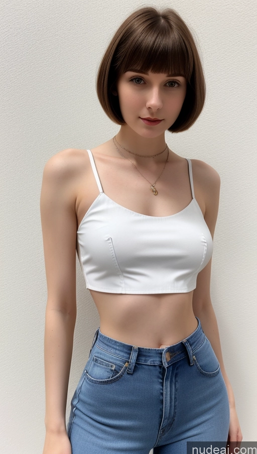 related ai porn images free for One Small Tits Beautiful Skinny Short Hair Fairer Skin 18 Brunette Russian Detailed Blouse Jeans Crop Top