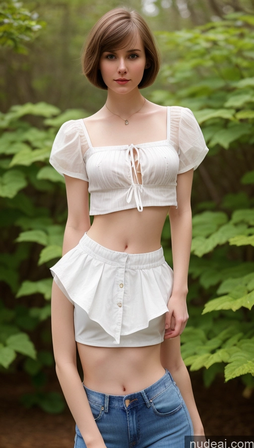 related ai porn images free for One Small Tits Beautiful Skinny Short Hair Fairer Skin 18 Brunette Russian Detailed Blouse Jeans Crop Top