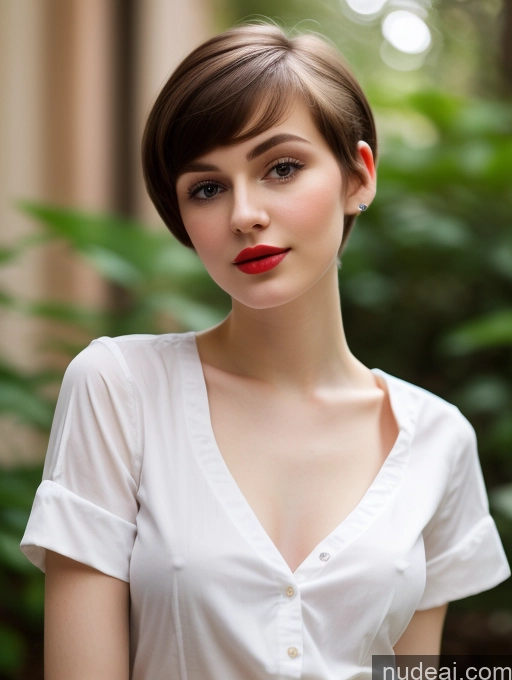 related ai porn images free for Small Tits Beautiful Lipstick Skinny Fairer Skin 18 Brunette Pixie Russian Close-up View Shirt