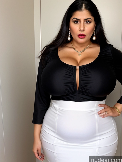 related ai porn images free for Woman Busty Huge Boobs Big Hips Fat Chubby Thick Big Ass Lipstick Short Shocked Angry Changing Room Front View Dress Pearl Jewelry Traditional Victorian 60s Long Skirt Black Hair Arabic