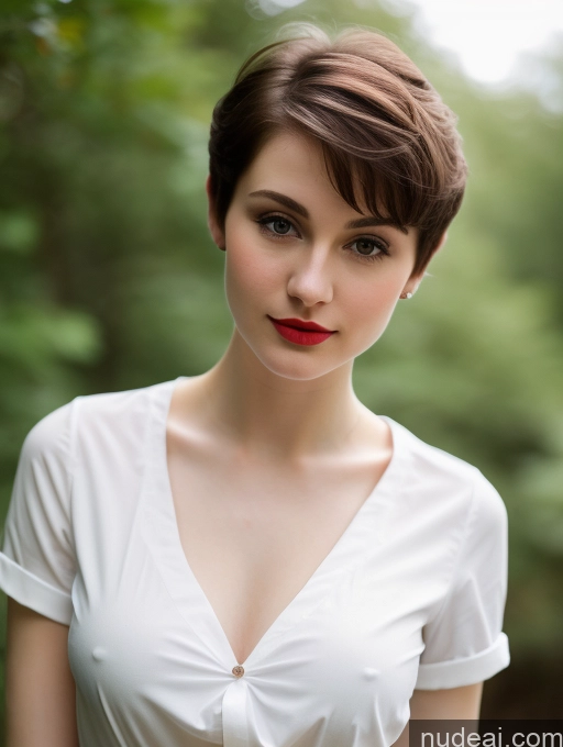 related ai porn images free for Small Tits Beautiful Lipstick Skinny Fairer Skin 18 Brunette Pixie Russian Close-up View Shirt