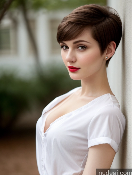 related ai porn images free for Small Tits Beautiful Lipstick Skinny Fairer Skin 18 Brunette Pixie Russian Close-up View Shirt