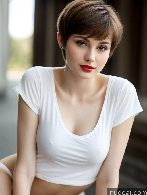 related ai porn images free for Small Tits Beautiful Lipstick Skinny Fairer Skin 18 Brunette Pixie Russian Close-up View Shirt